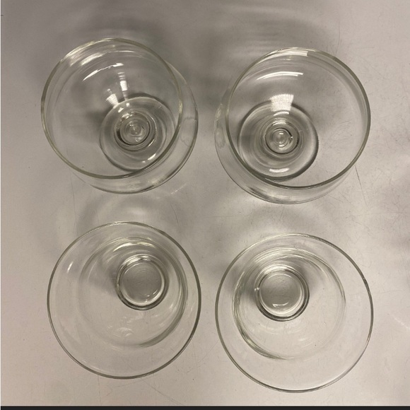 Crisa Set of Four Cracked Ice Icer Liner Handblown Glass - Picture 6 of 11